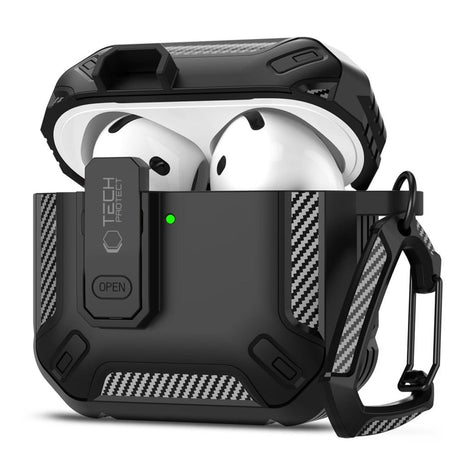 Tech-Protect AirPods 4 Skal Carbonox Svart
