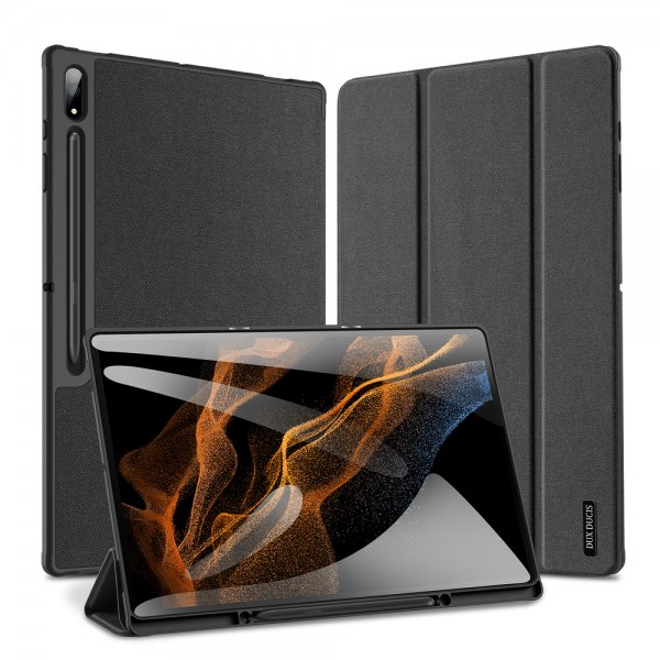 Dux Ducis Samsung Galaxy Tab S8 Ultra/S9 Ultra/S10 Ultra Fodral DOMO Series Svart