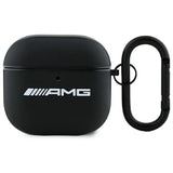 Mercedes Benz AirPods 4 Skal Äkta Läder AMG Svart
