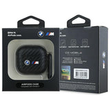 BMW AirPods 4 Skal Carbon Double Logo Svart