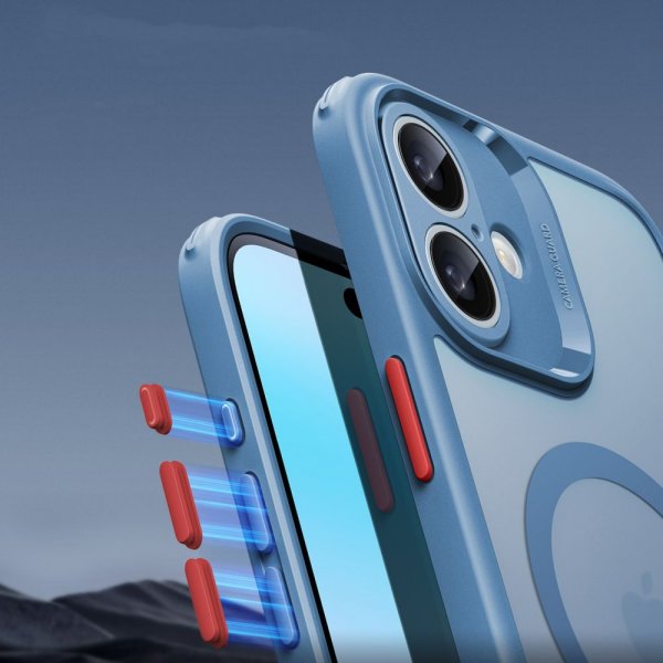 ESR iPhone 16 Skal och Skärmskydd Classic Pro MagSafe Set Blå