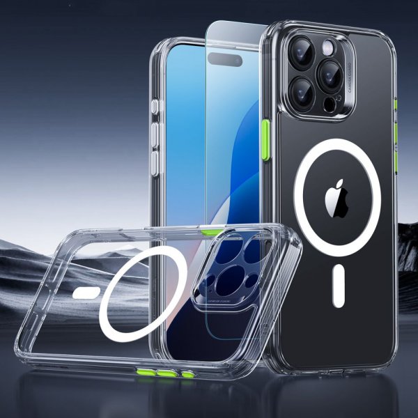 ESR iPhone 16 Pro Max Skal och Skärmskydd Classic Pro MagSafe Set Transparent