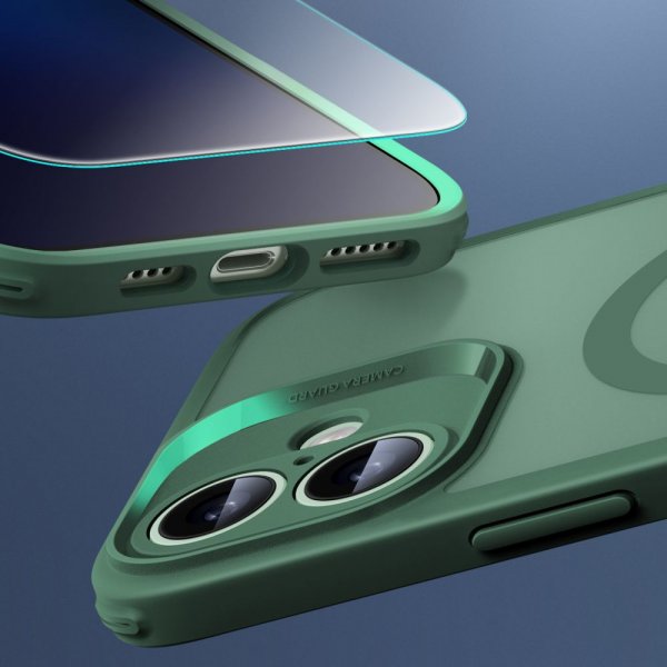 ESR iPhone 16 Skal och Skärmskydd Classic Pro MagSafe Set Grön