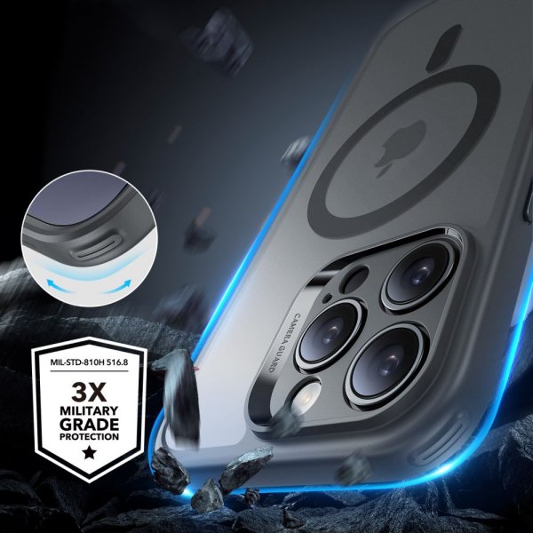 ESR iPhone 16 Pro Skal och Skärmskydd Classic Pro MagSafe Set Grå