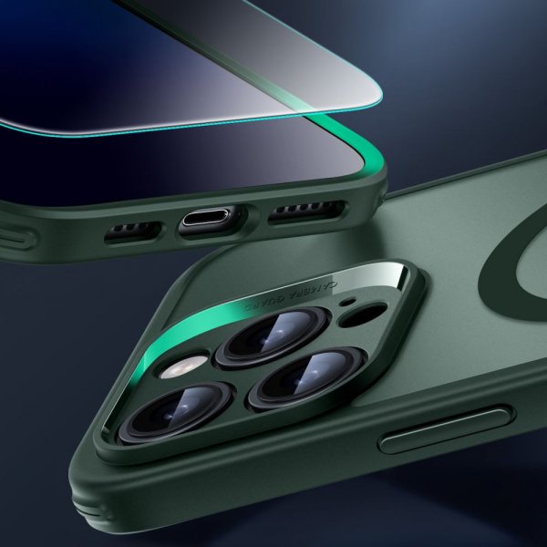 ESR iPhone 16 Pro Max Skal och Skärmskydd Classic Pro MagSafe Set Grön
