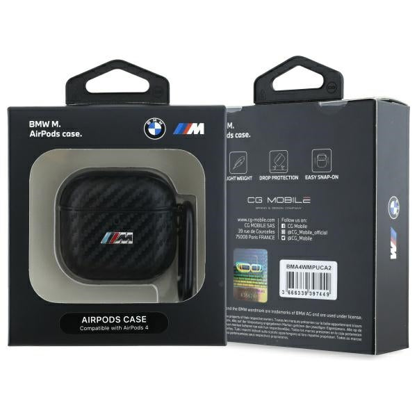 BMW AirPods 4 Skal Carbon M Svart