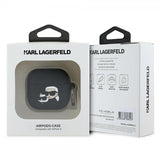 Karl Lagerfeld AirPods 4 Skal Karl & Choupette 3D Svart