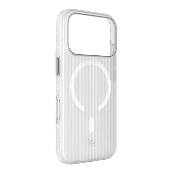 Rvelon iPhone 17 Pro Max Skal Korrugerad MagSafe Vit