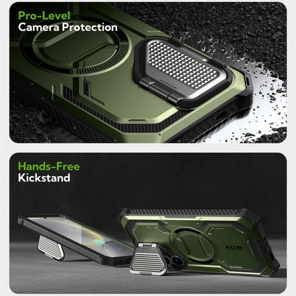 Supcase Samsung Galaxy S25 Skal ArmorBox MagSafe Grön