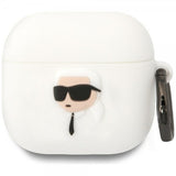 Karl Lagerfeld AirPods 4 Skal Karl 3D Vit