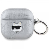 Karl Lagerfeld AirPods 4 Skal Monogram Choupette Silver