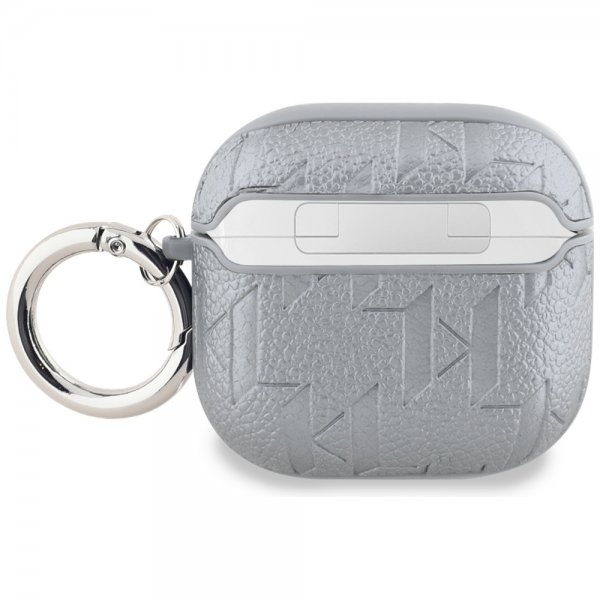 Karl Lagerfeld AirPods 4 Skal Monogram Choupette Silver