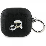 Karl Lagerfeld AirPods 4 Skal Monogram Karl & Choupette Svart
