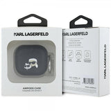 Karl Lagerfeld AirPods 4 Skal Monogram Karl & Choupette Svart