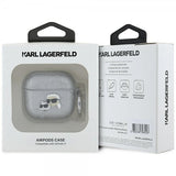 Karl Lagerfeld AirPods 4 Skal Monogram Karl & Choupette Silver