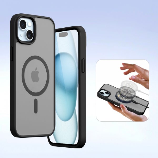 Dux Ducis iPhone 15 Fodral 2-i-1 Lawa Series MagSafe Svart