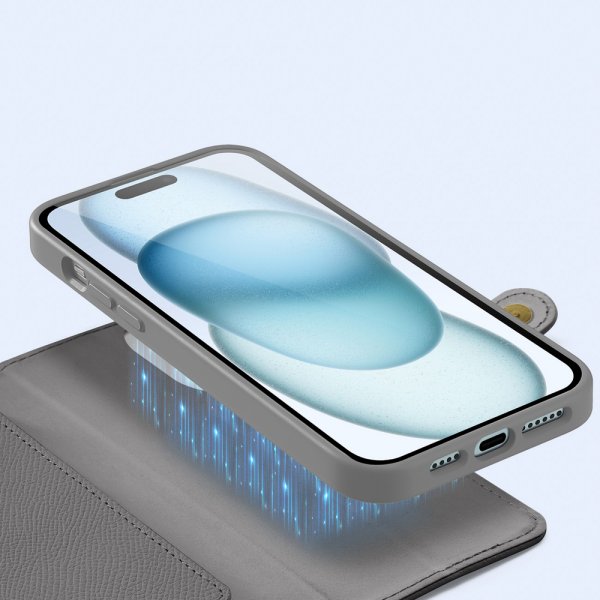Dux Ducis iPhone 15 Fodral 2-i-1 Lawa Series MagSafe Grå