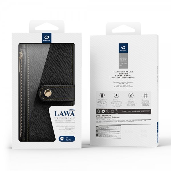 Dux Ducis iPhone 15 Pro Fodral 2-i-1 Lawa Series MagSafe Svart