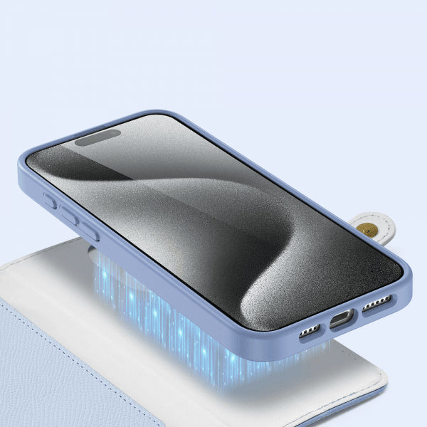 Dux Ducis iPhone 15 Pro Max Fodral 2-i-1 Lawa Series MagSafe Blå