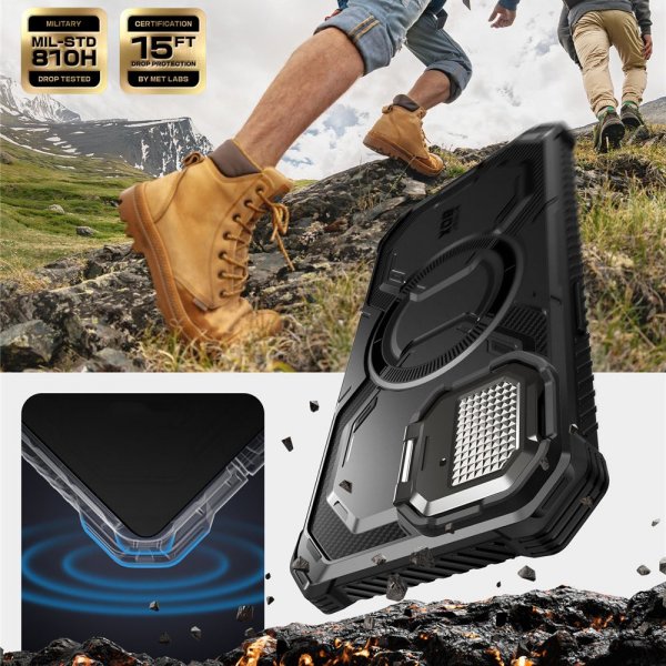 Supcase iPhone 16e/iPhone 17e Skal ArmorBox MagSafe Svart