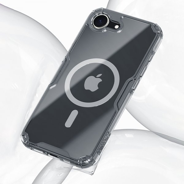 Nillkin iPhone 16e/17e Skal Nature Pro Series MagSafe Transparent