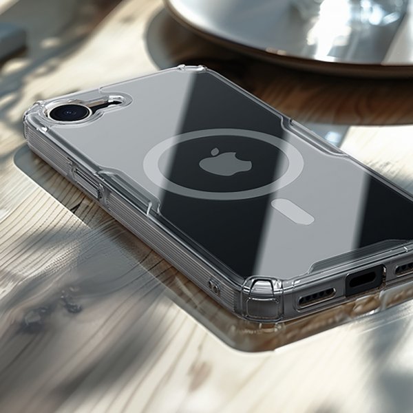 Nillkin iPhone 16e/17e Skal Nature Pro Series MagSafe Transparent