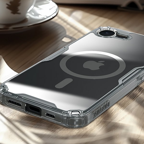 Nillkin iPhone 16e/17e Skal Nature Pro Series MagSafe Transparent