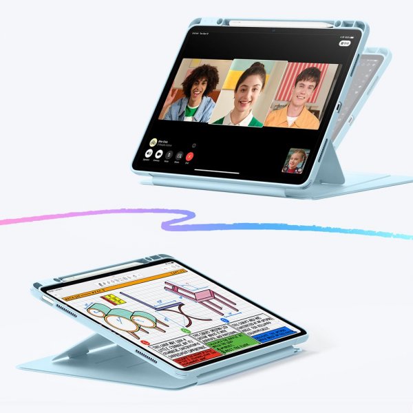 ESR iPad Air 13 (M2/M3/M4) Fodral Flip Hybrid Blå