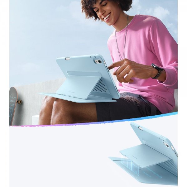 ESR iPad 10.9 (gen 10)/iPad 11 (A16) Fodral Flip Hybrid Ljusblå