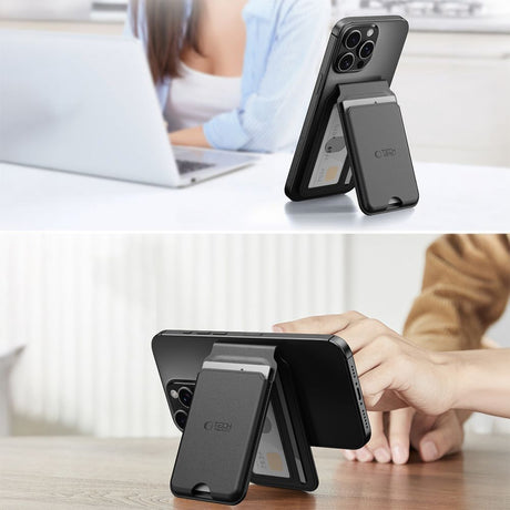 Tech-Protect Korthållare MagWallet Stand MagSafe Svart
