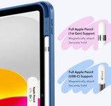 ESR iPad 10.9 (gen 10)/iPad 11 (A16) Fodral Flip Hybrid Mörkblå