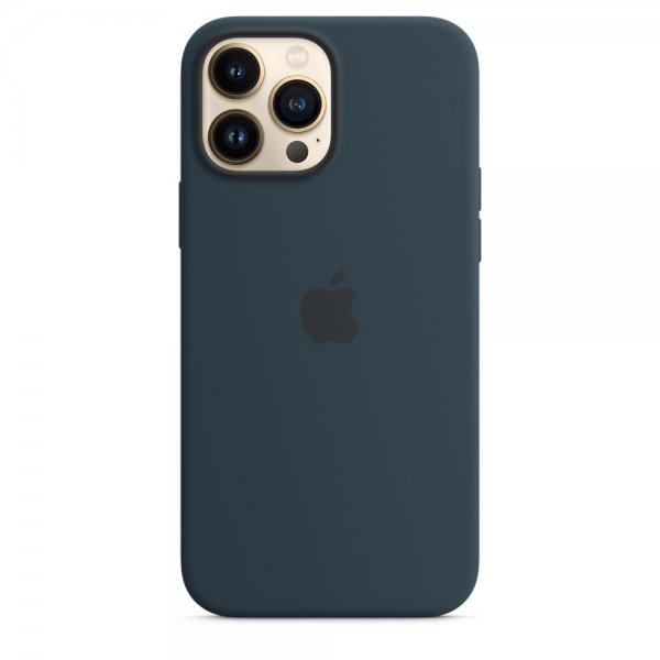 Apple Original iPhone 13 Pro Max Skal Silicone Case MagSafe Bläckblå