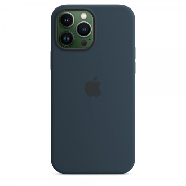 Apple Original iPhone 13 Pro Max Skal Silicone Case MagSafe Bläckblå