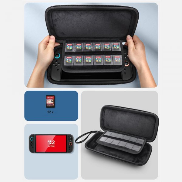 Supcase Nintendo Switch 2 Fodral Carrying Mini Svart