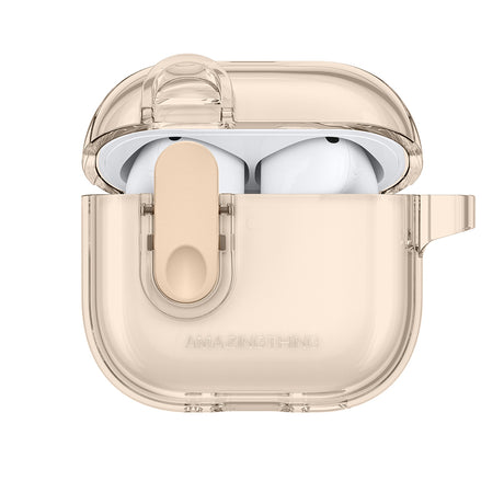Amazingthing AirPods 4/5 Skal Minimal Click Beige