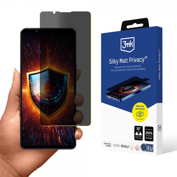 3mk Sony Xperia 1 VII Skärmskydd Silky Matt Privacy
