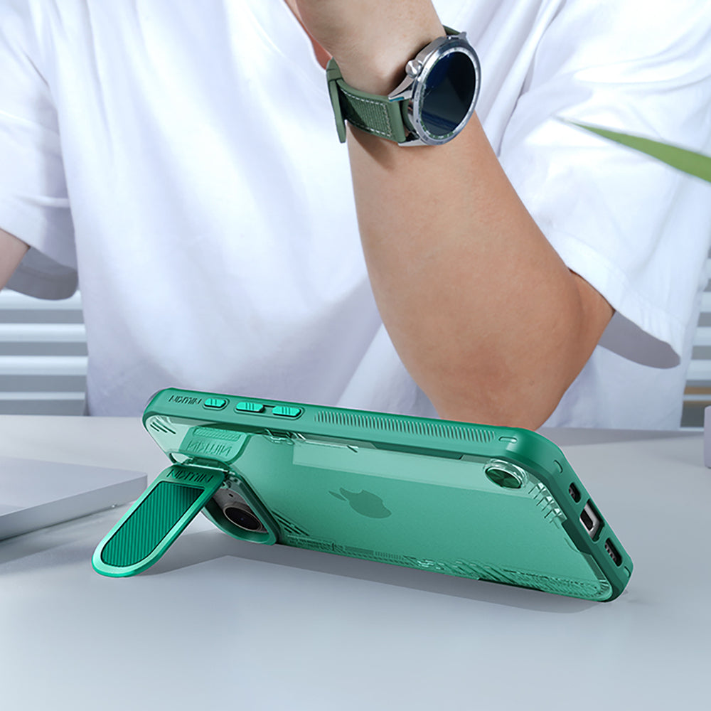 Nillkin iPhone 16e/iPhone 17e Skal Iceblade Prop Grön