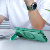 Nillkin iPhone 16e/iPhone 17e Skal Iceblade Prop MagSafe Grön