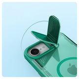 Nillkin iPhone 16e/iPhone 17e Skal Iceblade Prop MagSafe Grön