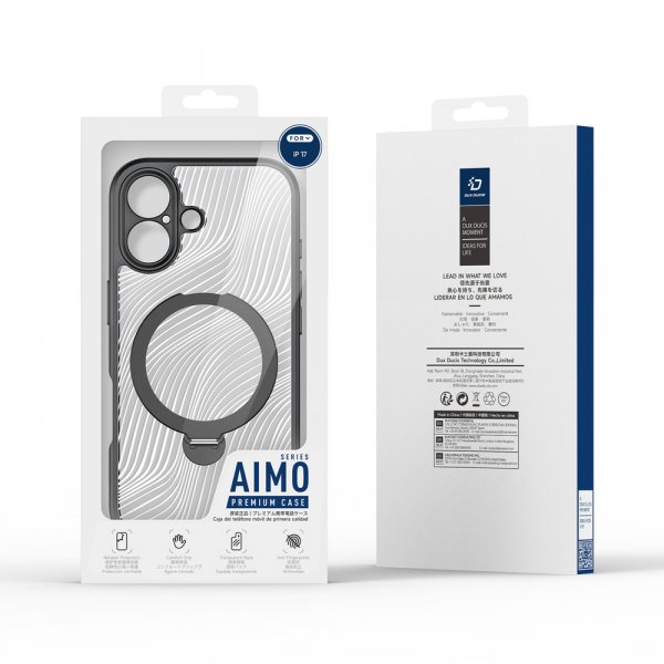 Dux Ducis iPhone 17 Skal Aimo Series MagSafe Kickstand Svart