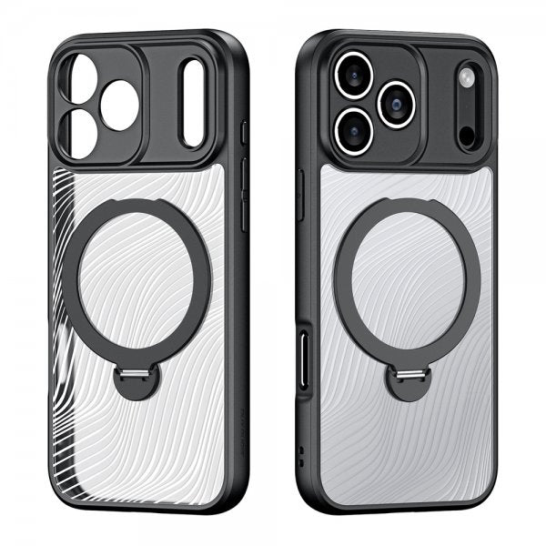 Dux Ducis iPhone 17 Pro Max Skal Aimo Series MagSafe Kickstand Svart
