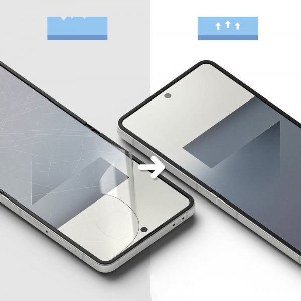 Ringke Samsung Galaxy Z Flip 7 Skärmskydd 3-in-1 Protector Pro