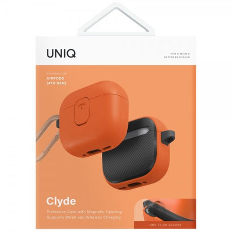 UNIQ AirPods 4 Skal Clyde Orange