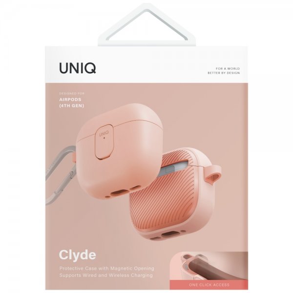 UNIQ AirPods 4 Skal Clyde Rosa