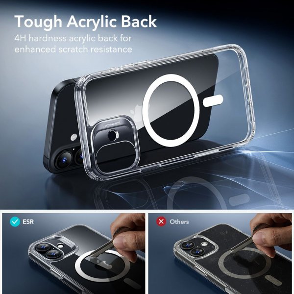 ESR iPhone 17 Skal och Skärmskydd Classic Hybrid MagSafe Set Transparent