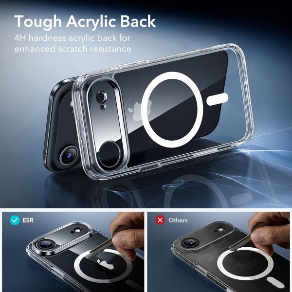 ESR iPhone Air Skal och Skärmskydd Classic Hybrid MagSafe Set Transparent