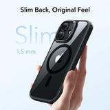 ESR iPhone 17 Skal Classic Hybrid Kickstand MagSafe Svart Transparent