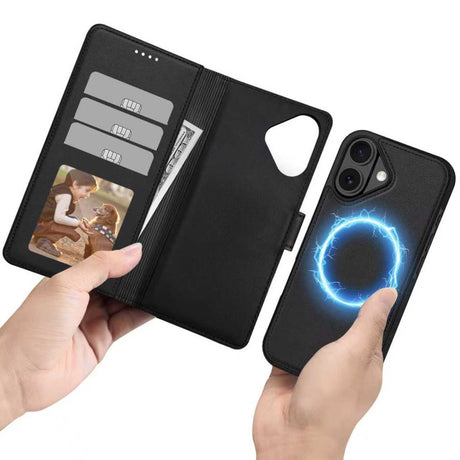 Tech-Protect iPhone 17 Fodral Wallet MagSafe Svart