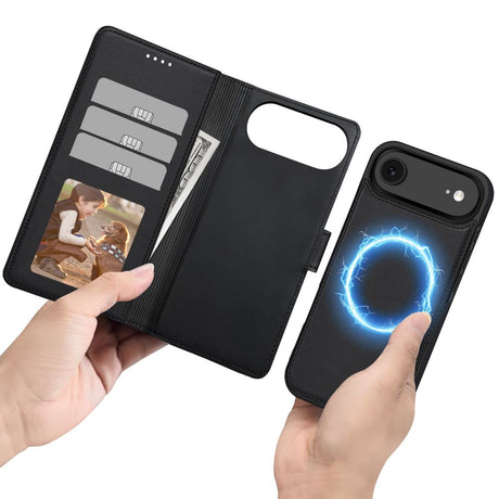 Tech-Protect iPhone Air Fodral Wallet MagSafe Svart
