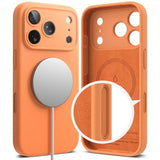 Ringke iPhone 17 Pro Max Skal Silicone Magnetic Tangerine